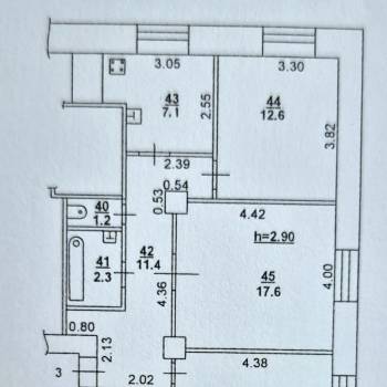 Продается 3-х комнатная квартира, 64,2 м²