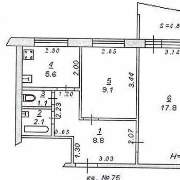 Сдается 2-х комнатная квартира, 44,7 м²