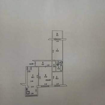 Продается 3-х комнатная квартира, 76,6 м²