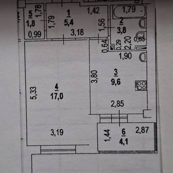 Продается 1-комнатная квартира, 38 м²