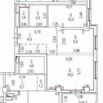Продается 2-х комнатная квартира, 55 м²