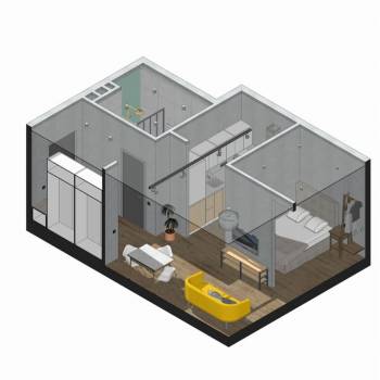Продается 1-комнатная квартира, 34 м²