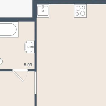 Продается 1-комнатная квартира, 34 м²