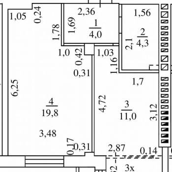 Продается 1-комнатная квартира, 39,1 м²