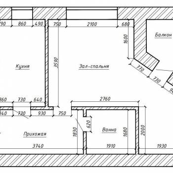 Сдается 1-комнатная квартира, 38 м²
