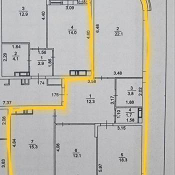 Продается 3-х комнатная квартира, 95 м²