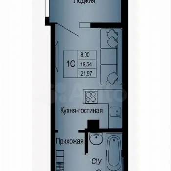 Продается 1-комнатная квартира, 24,5 м²