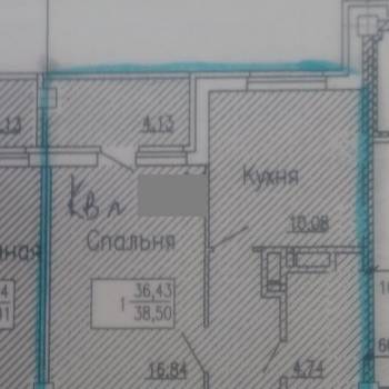 Продается 1-комнатная квартира, 40,6 м²