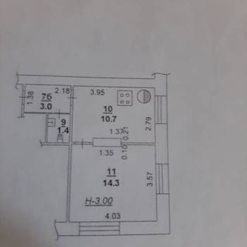 Продается 1-комнатная квартира, 29,4 м²