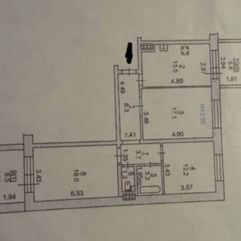 Продается 3-х комнатная квартира, 80 м²