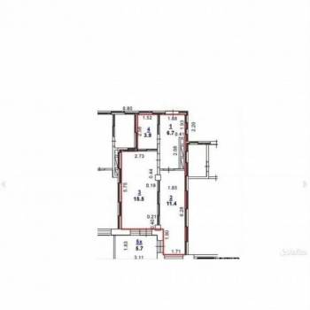 Продается 1-комнатная квартира, 42 м²