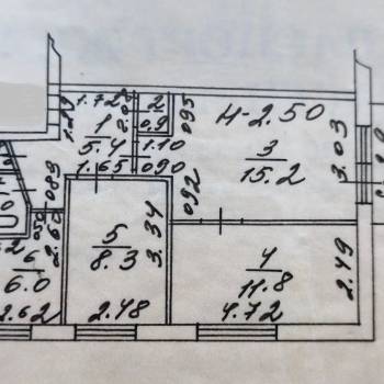 Продается 3-х комнатная квартира, 55 м²
