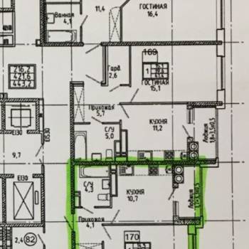 Продается 1-комнатная квартира, 38 м²
