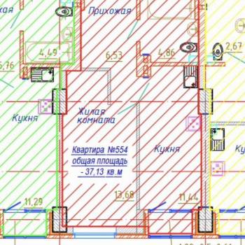 Продается 1-комнатная квартира, 37,2 м²