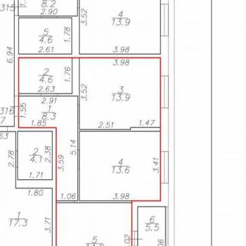 Продается 2-х комнатная квартира, 59,4 м²