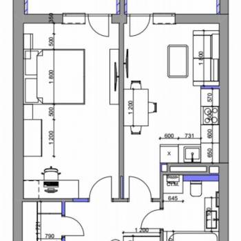 Сдается 1-комнатная квартира, 50 м²
