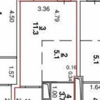 Продается 1-комнатная квартира, 27 м²
