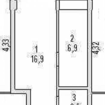 Продается 1-комнатная квартира, 27 м²