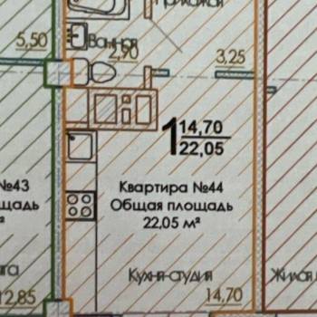 Продается 1-комнатная квартира, 23 м²