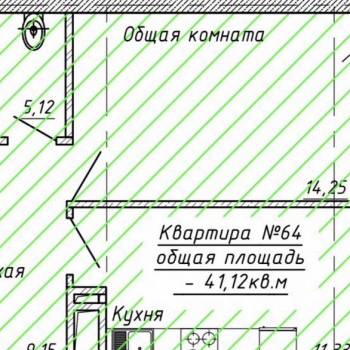 Продается 1-комнатная квартира, 42 м²