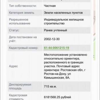 Продается Участок, 720 м²