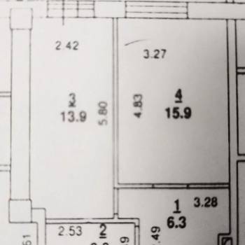 Продается 1-комнатная квартира, 39,9 м²