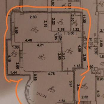 Продается 2-х комнатная квартира, 74 м²