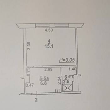 Продается 1-комнатная квартира, 24,5 м²