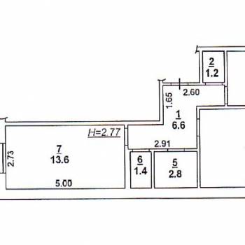 Продается 2-х комнатная квартира, 53,7 м²