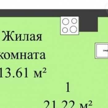 Продается 1-комнатная квартира, 21 м²