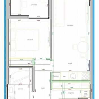 Продается 1-комнатная квартира, 41,4 м²