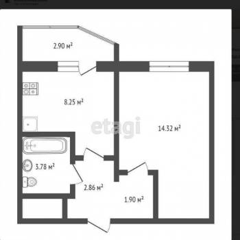 Продается 1-комнатная квартира, 32 м²