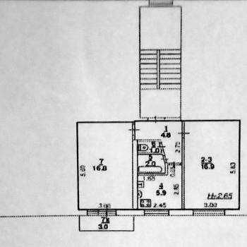 Продается 2-х комнатная квартира, 49 м²