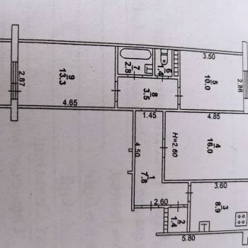 Продается 3-х комнатная квартира, 65 м²