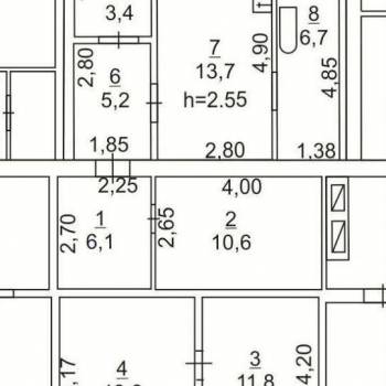 Продается 3-х комнатная квартира, 71 м²