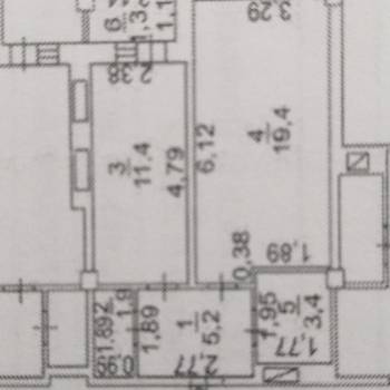 Продается 1-комнатная квартира, 44,4 м²