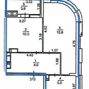Продается 1-комнатная квартира, 42 м²