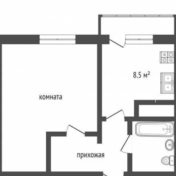 Сдается 1-комнатная квартира, 30,8 м²