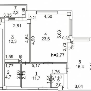 Продается 2-х комнатная квартира, 70,7 м²