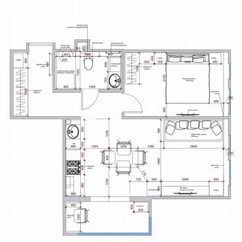 Продается 1-комнатная квартира, 46 м²
