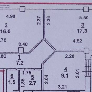 Продается 2-х комнатная квартира, 60,2 м²