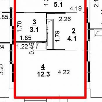 Продается 1-комнатная квартира, 28 м²