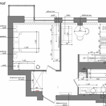 Сдается 1-комнатная квартира, 40 м²
