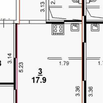 Продается 1-комнатная квартира, 28 м²
