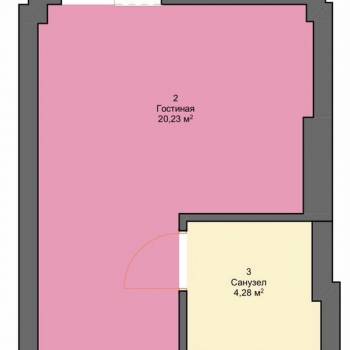 Продается 1-комнатная квартира, 28 м²