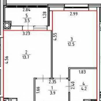 Продается 1-комнатная квартира, 33 м²