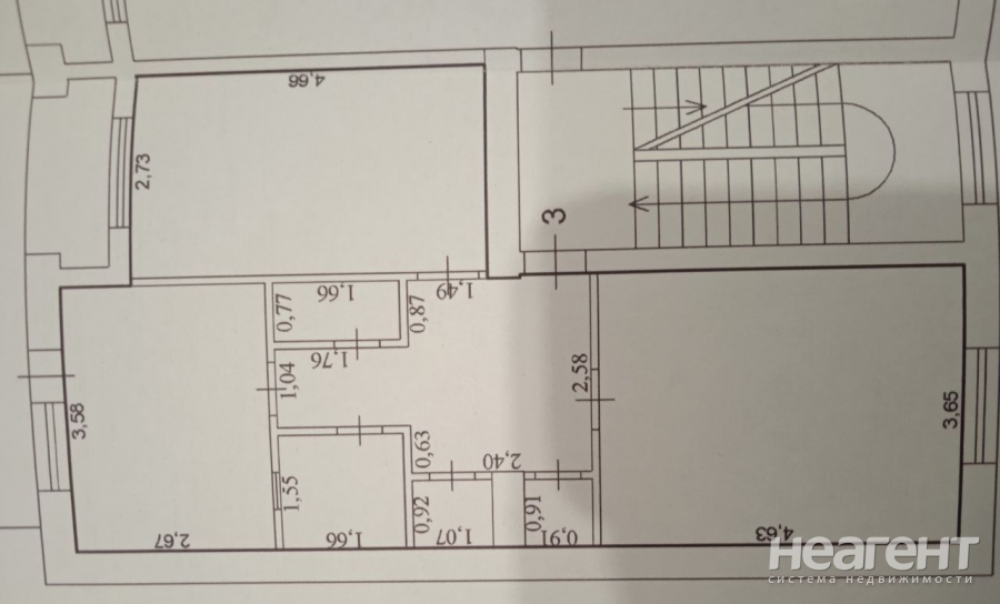 Продается 2-х комнатная квартира, 54 м²