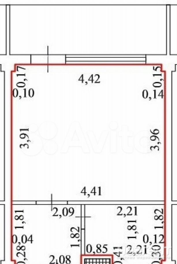 Продается 1-комнатная квартира, 24,7 м²