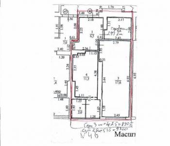 Продается 1-комнатная квартира, 42,2 м²