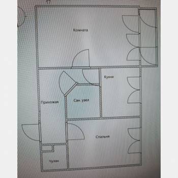 Продается 2-х комнатная квартира, 45 м²